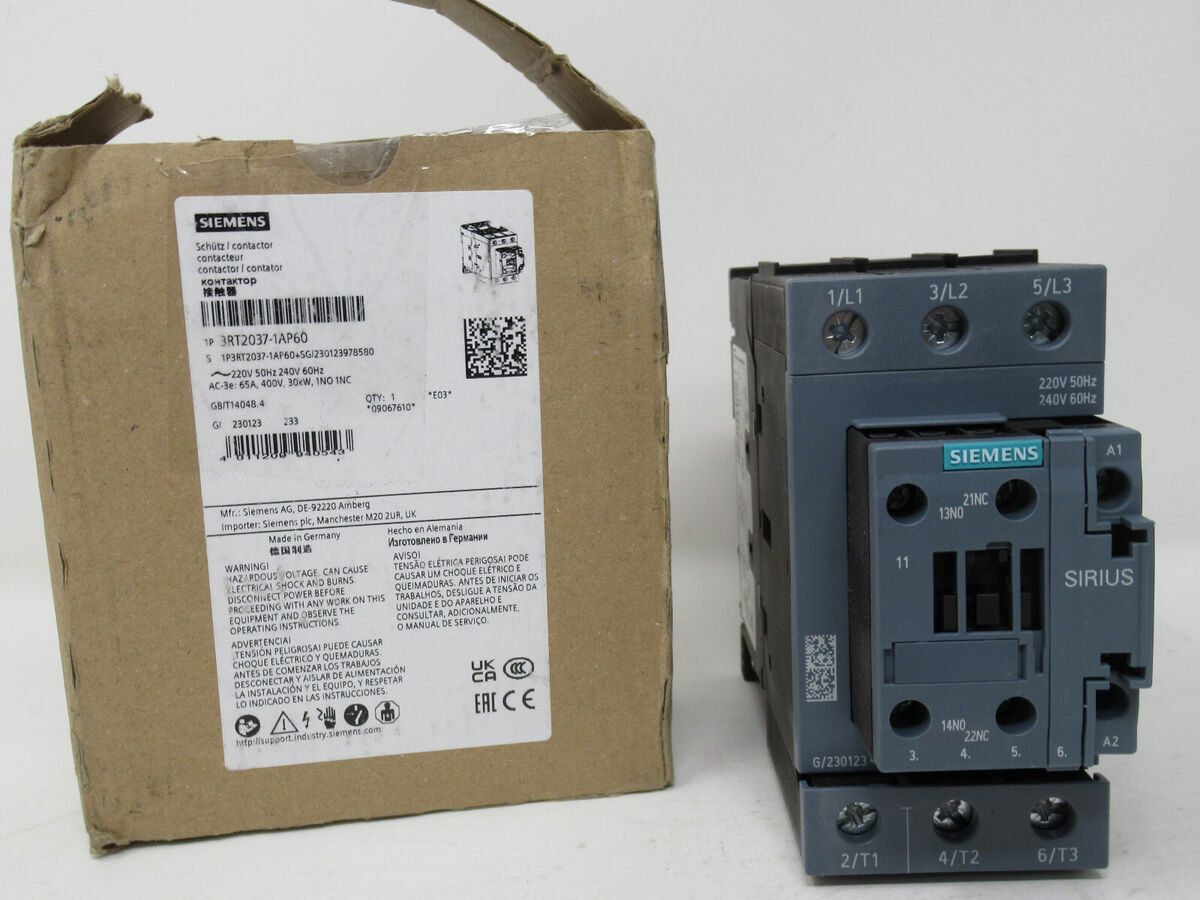 Contactor Siemens 3RT2037-1AP60