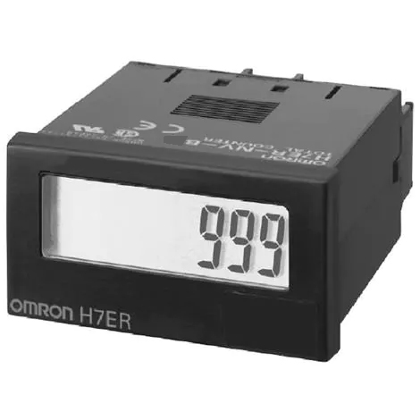 Bộ đếm tốc độ Omron H7ER-NV-B 4 số 48x24mm (Đen)