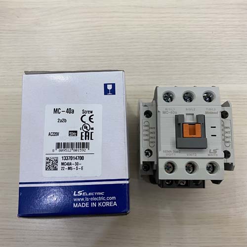 Contactor LS MC-40a 220V 40A 18.5kW 2NC+2NO