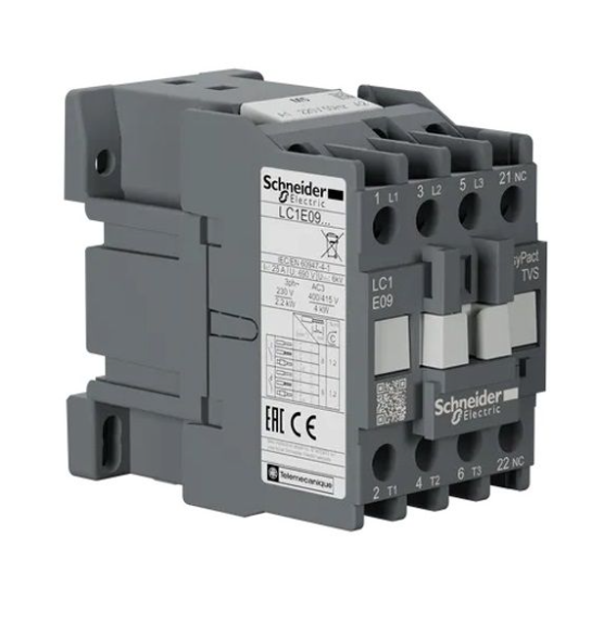 Contactor Schneider LC1E0910B7 9A 1NO 24VAC