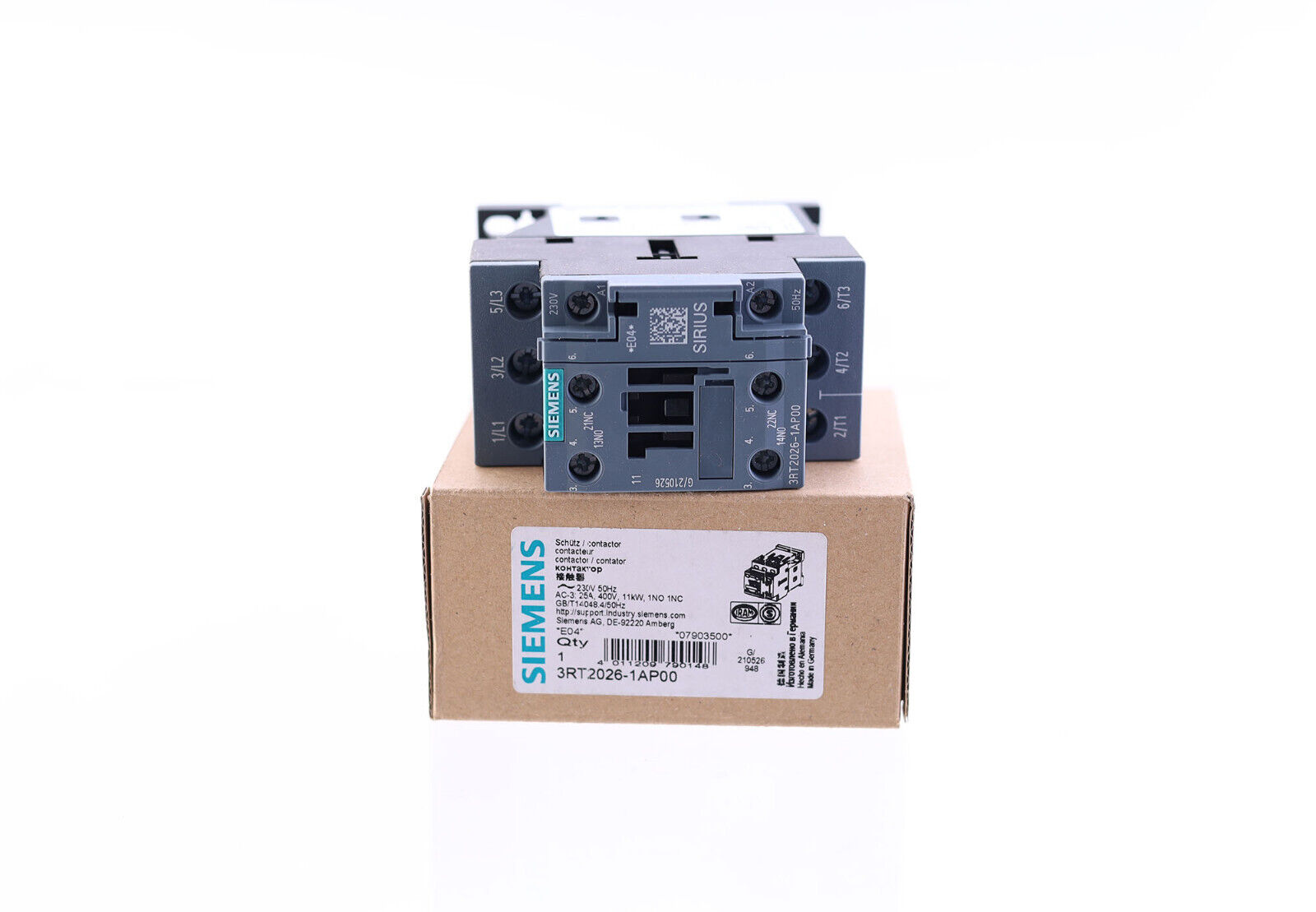 Contactor Siemens 3RT2026-1AP00