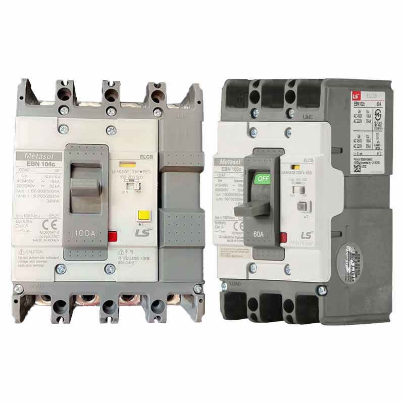Cb khối chống giật LS EBN104c 100A 30mA 18kA 4P