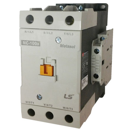 Contactor LS MC-100a 380V 100A 55kW 2NC+2NO